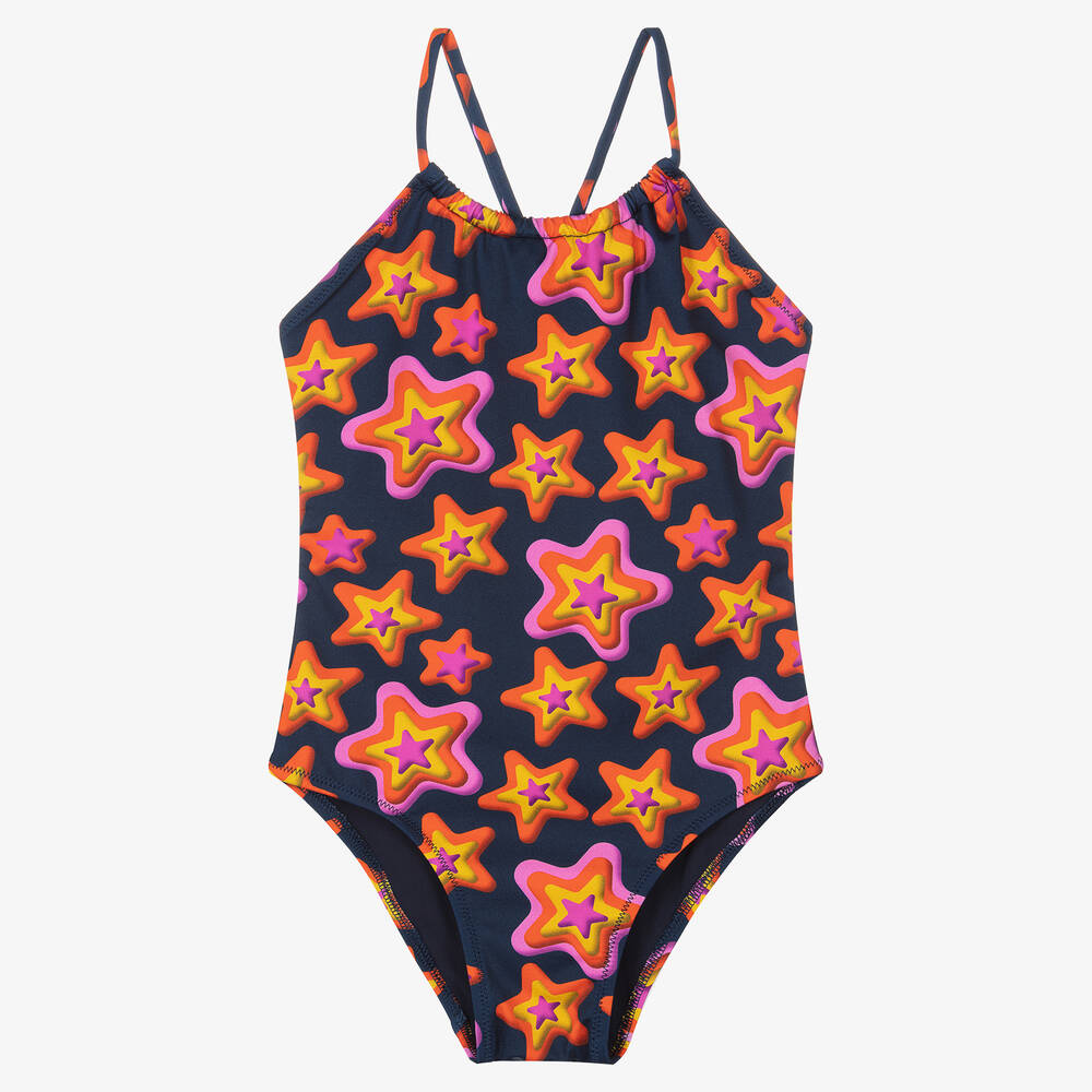 Vilebrequin-Girls Star Pattern Swimsuit | Childrensalon Outlet