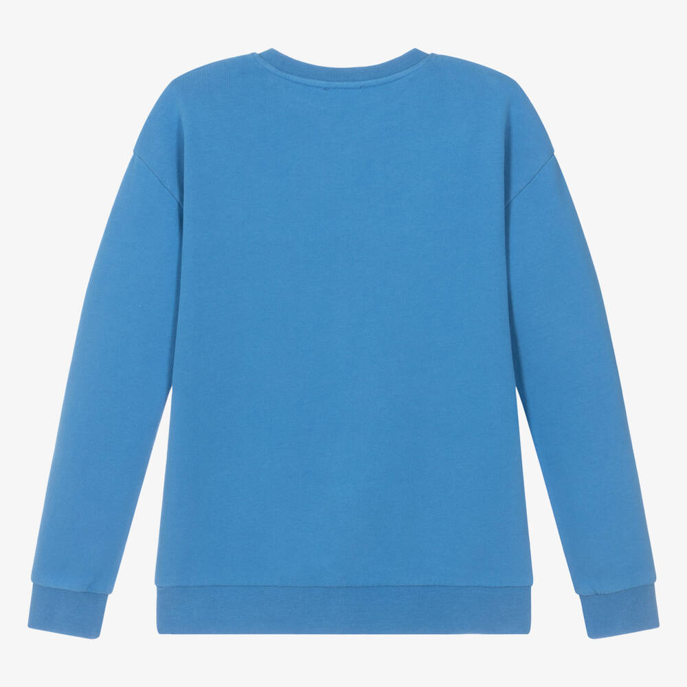 Vilebrequin-Teen Boys Organic Blue Sweatshirt | Childrensalon Outlet