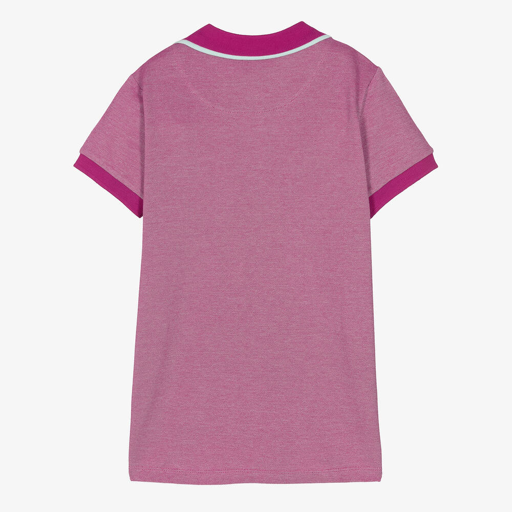 Vilebrequin-Teen Boys Purple Logo Polo Shirt | Childrensalon Outlet