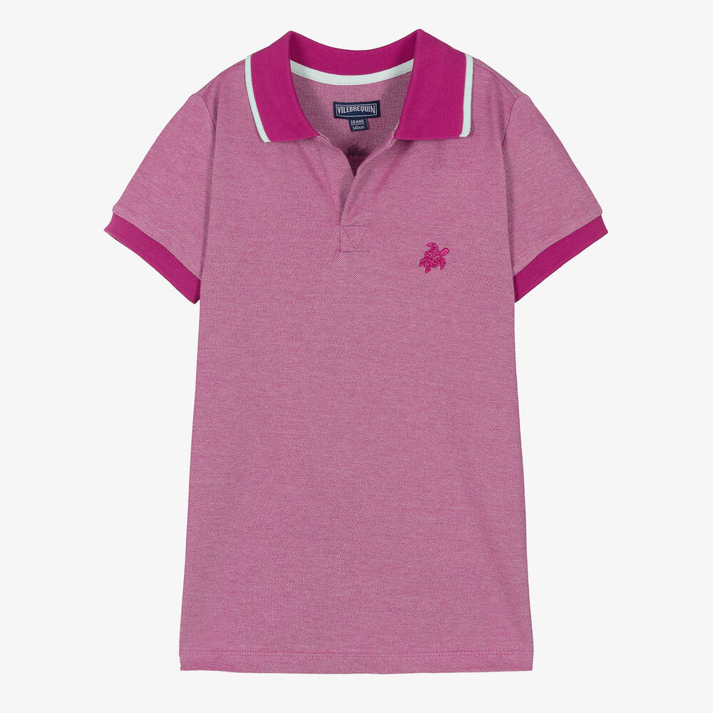 Vilebrequin - Polo violet ado garçon | Childrensalon