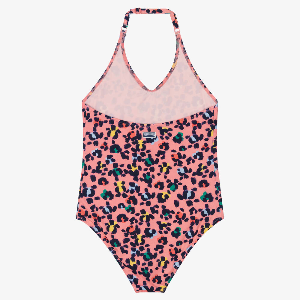Vilebrequin Teen Girls Pink Leopard Swimsuit