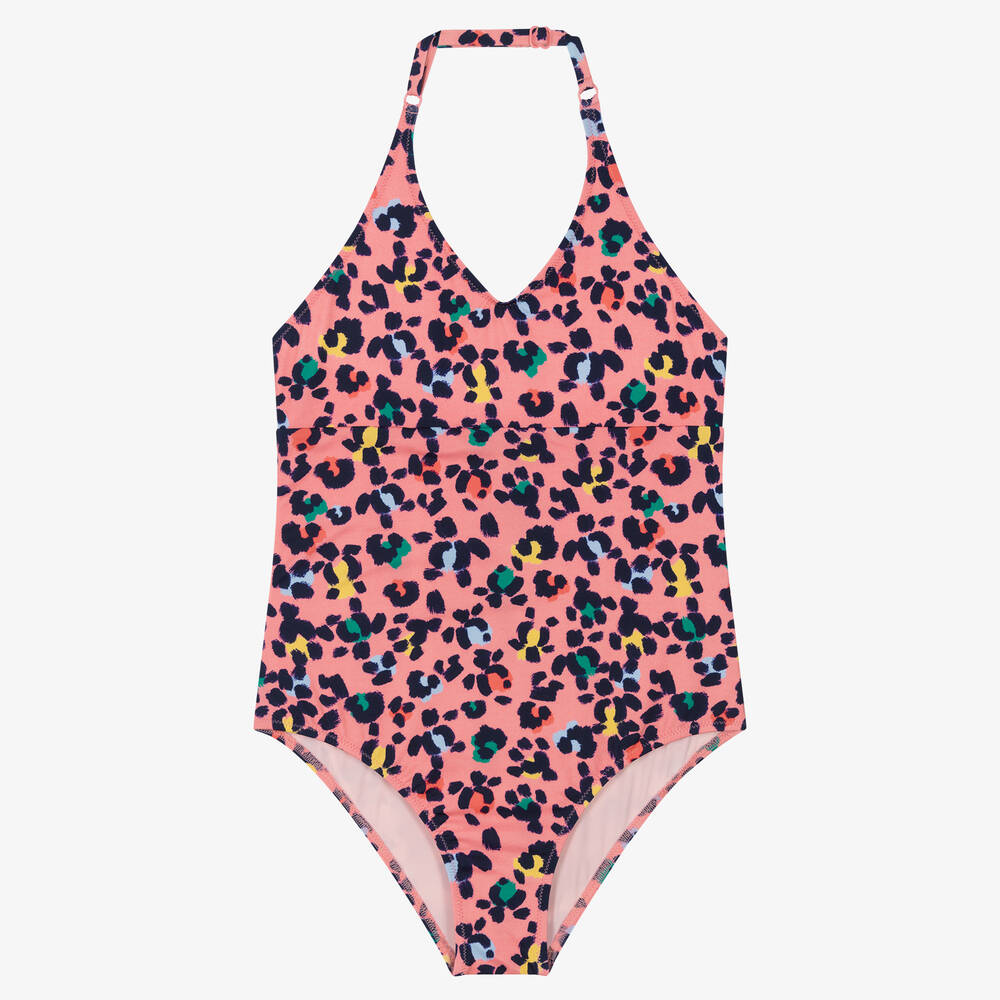 Vilebrequin - Maillot de bain rose léopard ado  | Childrensalon