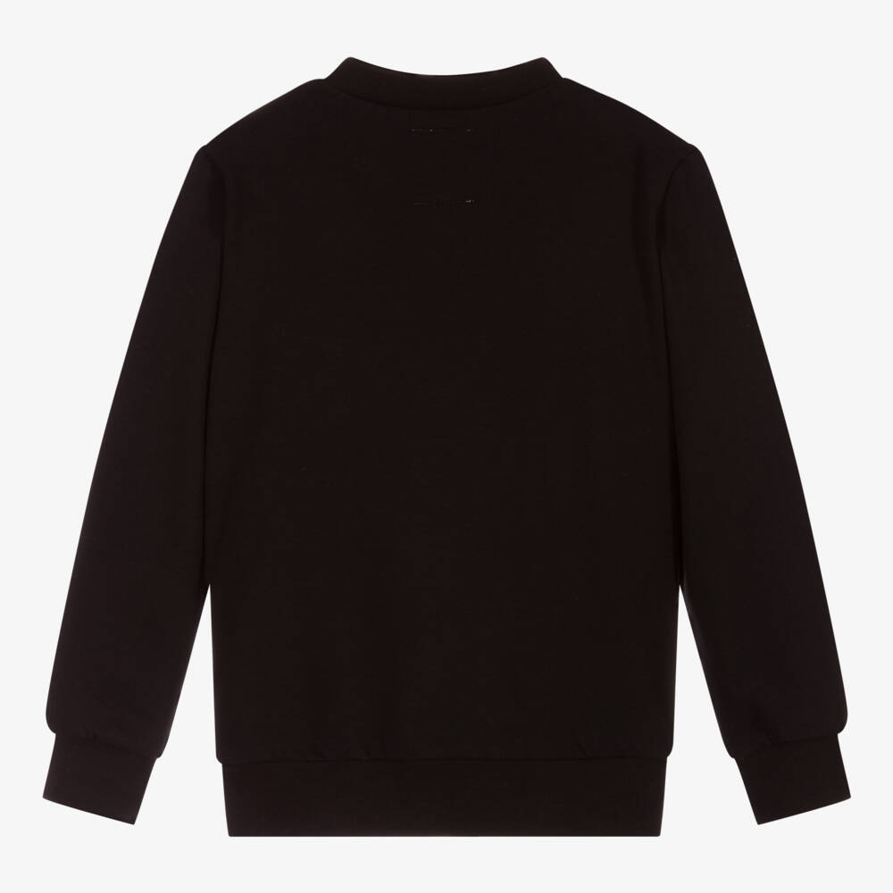 Wauw Capow-Черно-бежевый свитшот с ленивцем | Childrensalon Outlet