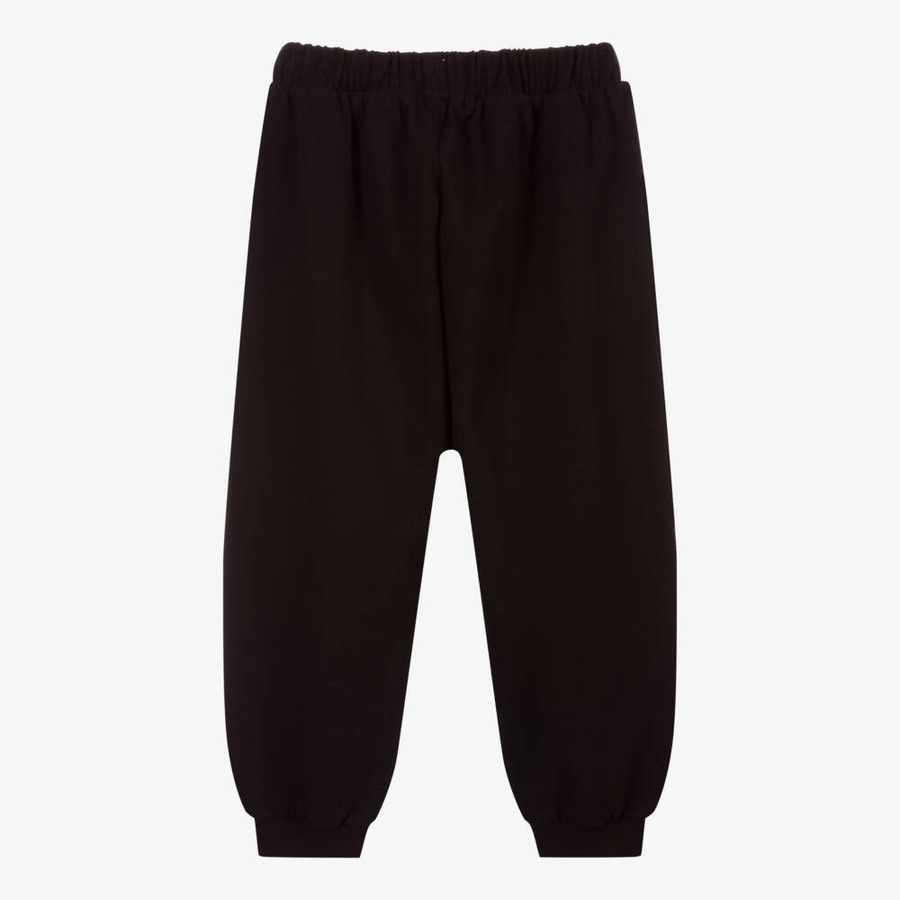 Wauw Capow-Черные джоггеры из органического хлопка | Childrensalon Outlet