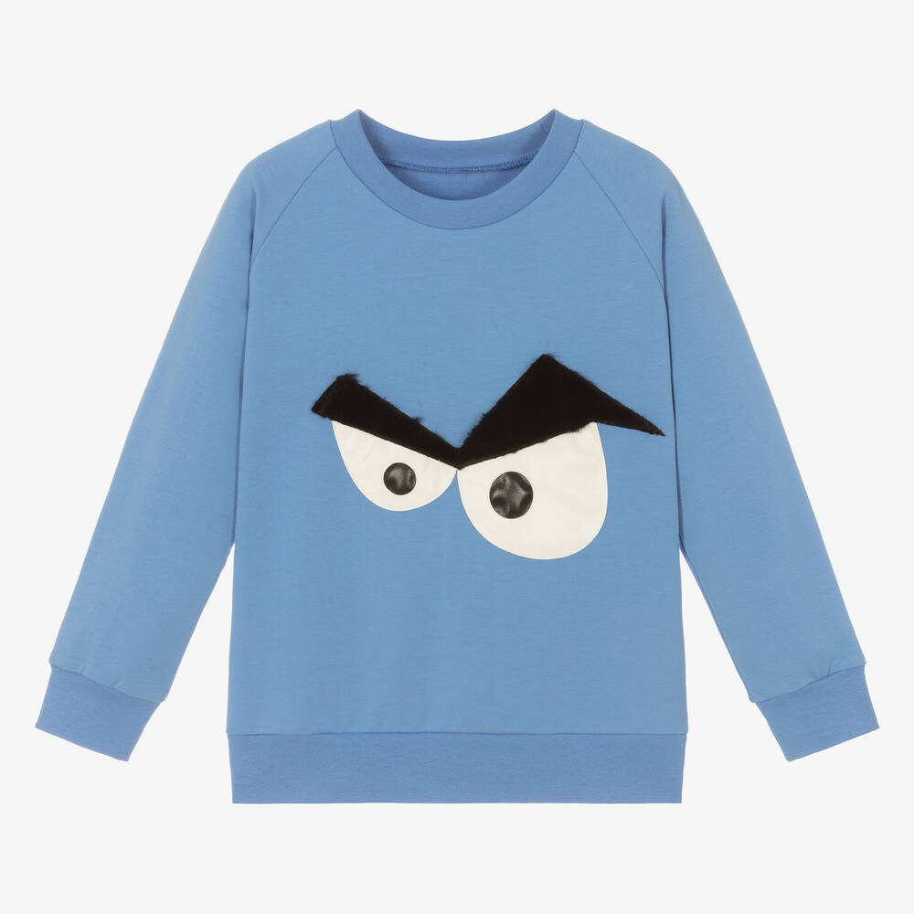 Wauw Capow-Boys Blue Sweatshirt | Childrensalon Outlet
