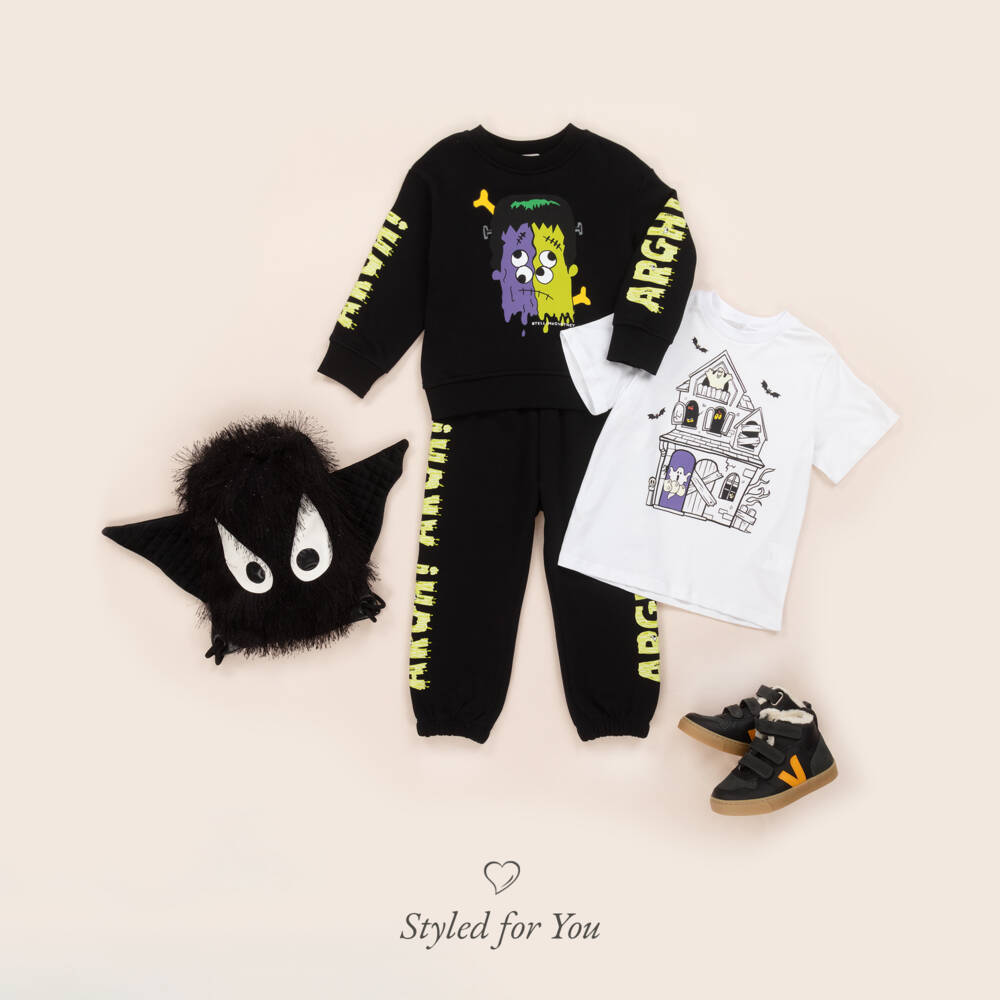 Wauw Capow-Boys Charcoal Plush Bat Backpack | Childrensalon Outlet