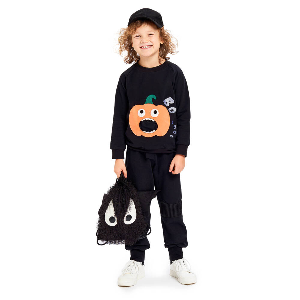 Wauw Capow-Boys Charcoal Plush Bat Backpack | Childrensalon Outlet