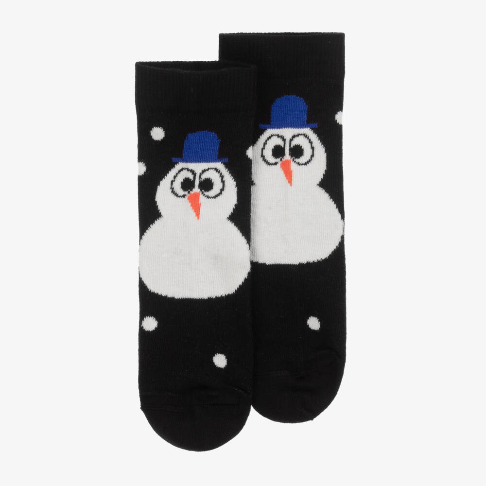 Wauw Capow-Классические черные носки для мальчиков | Childrensalon Outlet