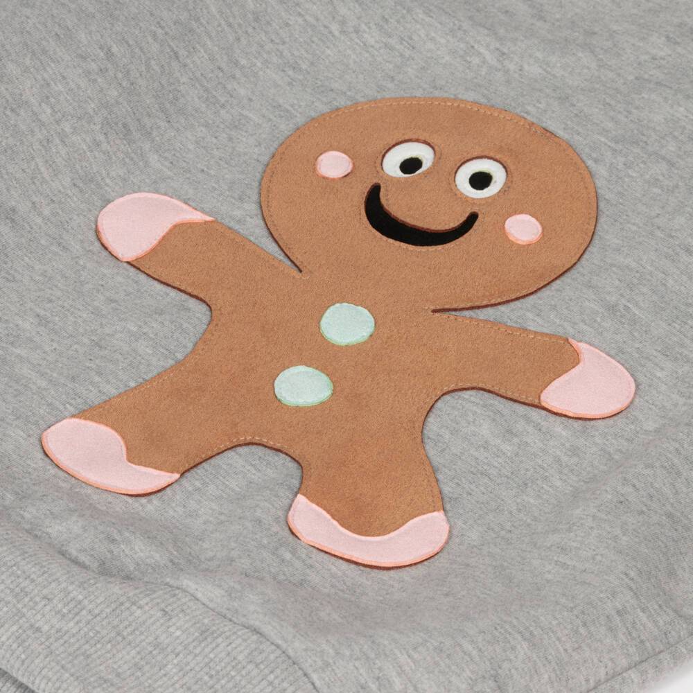 Wauw Capow-Boys Grey Gingerbread Jumper | Childrensalon Outlet