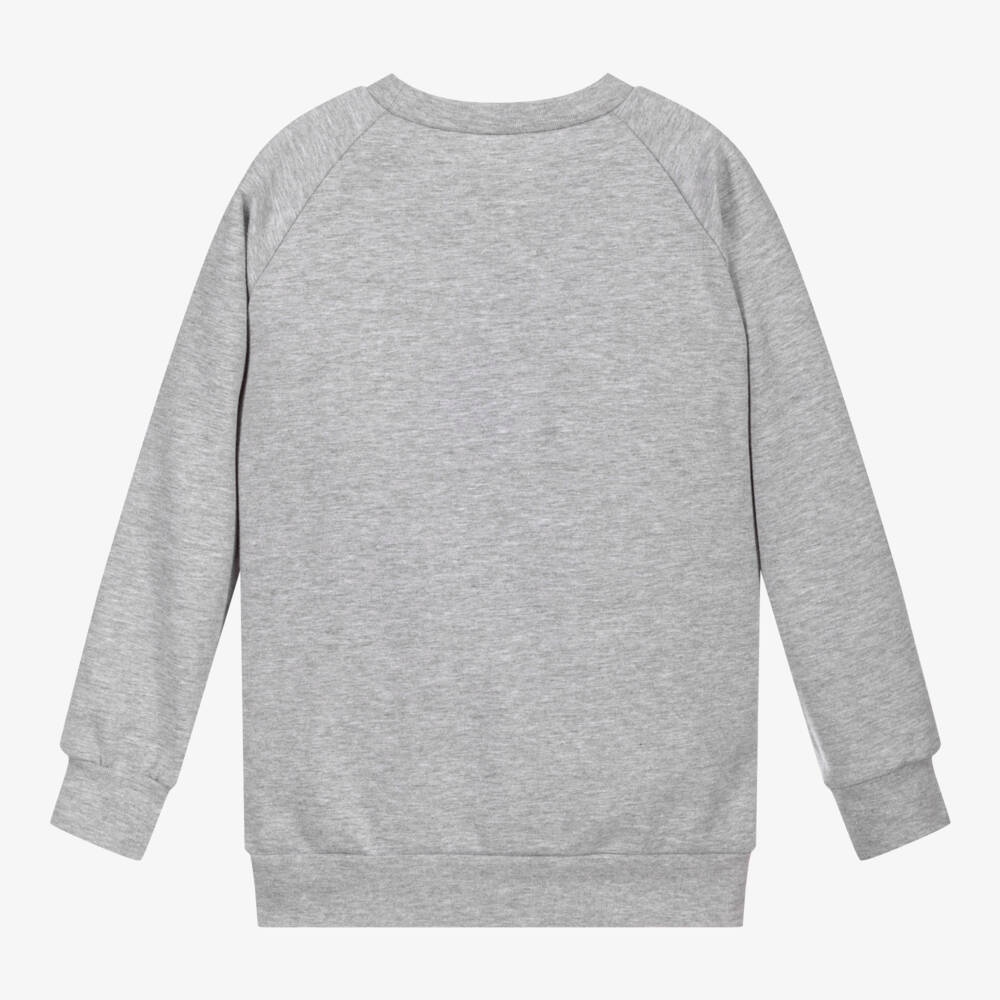 Wauw Capow-Boys Grey Organic Monster Top | Childrensalon Outlet