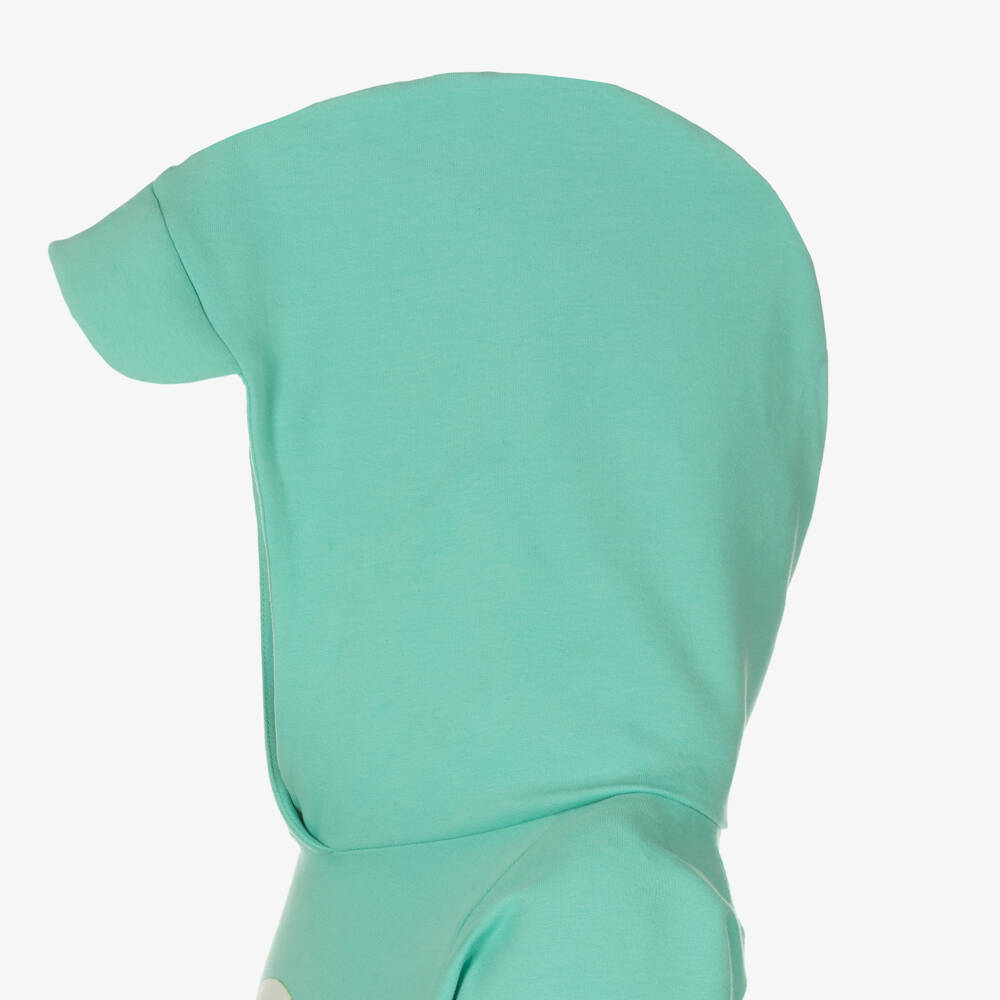 Wauw Capow-Boys Mint Green Monster Hoodie | Childrensalon Outlet