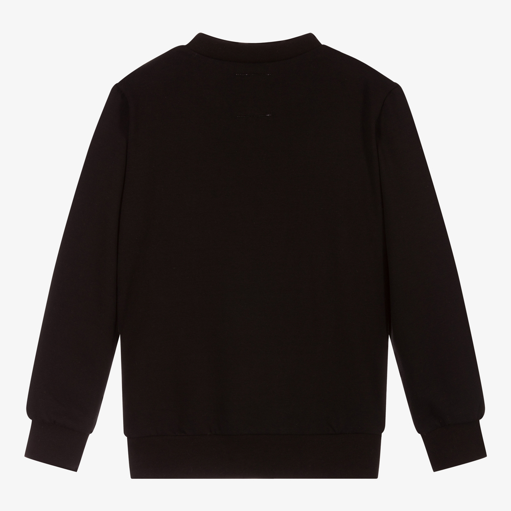 WAUW CAPOW by BANGBANG Dreamy swan-appliqué sweatshirt - Black