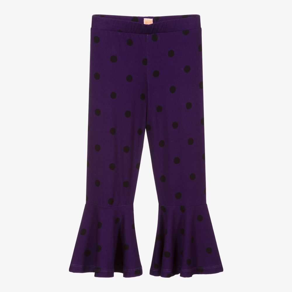 Wauw Capow - Pantalon évasé violet foncé | Childrensalon