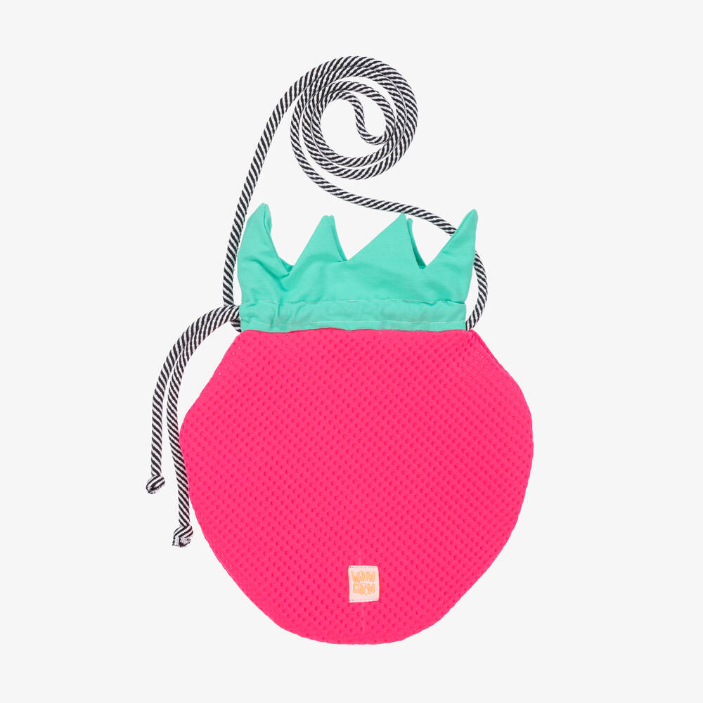 Wauw Capow - Pinke Erdbeertasche (29 cm) | Childrensalon