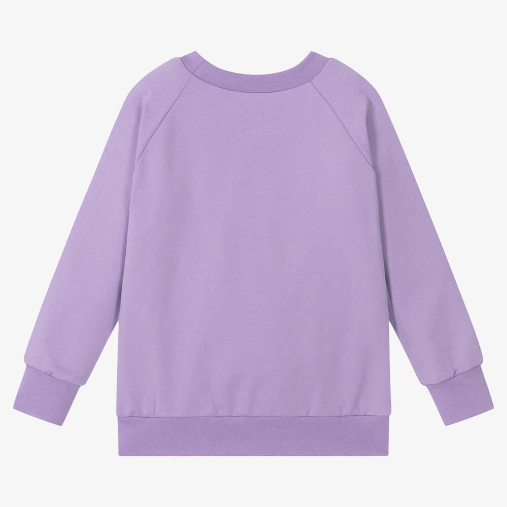 Wauw Capow Girls Purple Ghost Sweatshirt Childrensalon Outlet