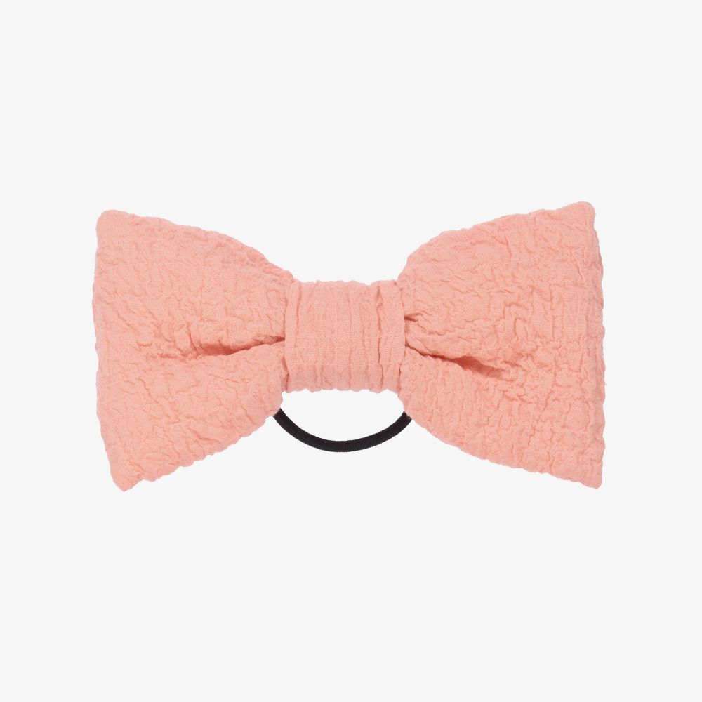 Wauw Capow - Pink Bow Hair Elastic (16cm) | Childrensalon
