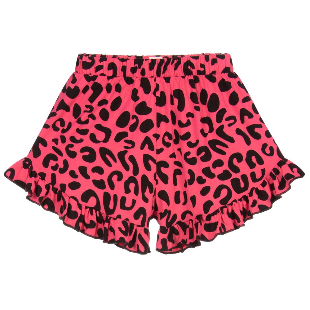 Wauw Capow -  Pink Leopard Viscose Shorts | Childrensalon