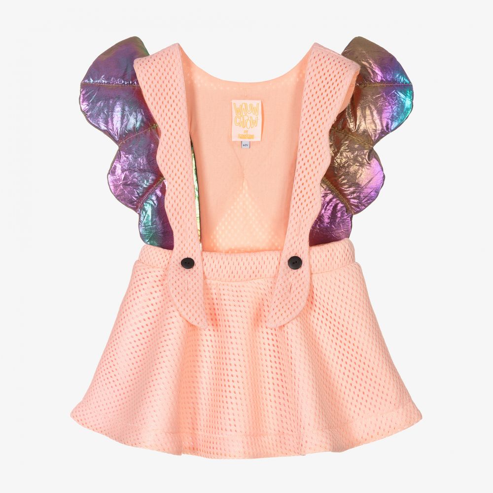 Wauw Capow - Розовая юбка на бретелях с ангельскими крыльями | Childrensalon