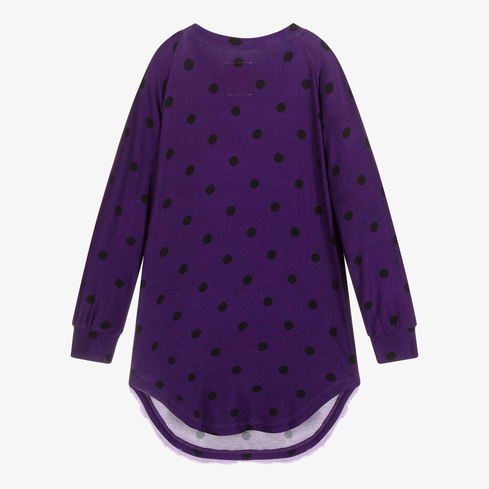Wauw Capow-Dark Purple Bunny Dress | Childrensalon Outlet