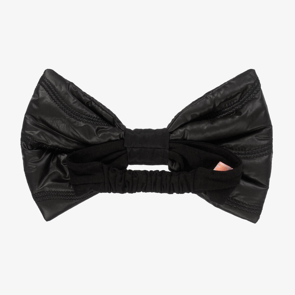 Wauw Capow-Girls Black Big Bow Headband | Childrensalon Outlet