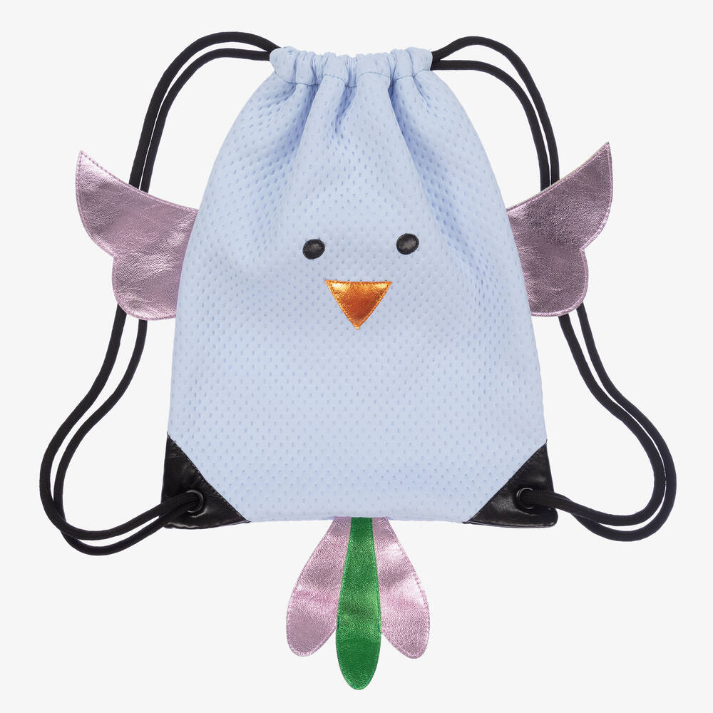 Wauw Capow Girls Blue Bird Drawstring Bag 30cm Childrensalon Outlet