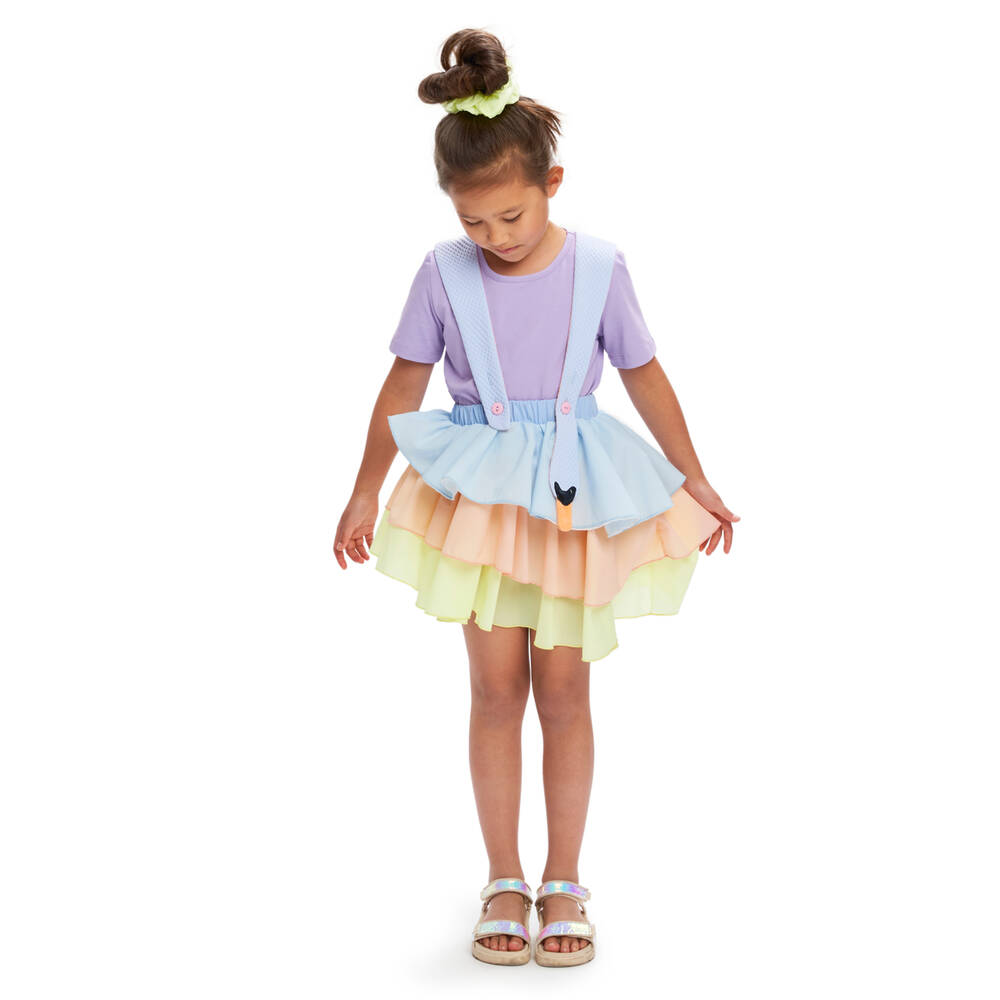 Wauw Capow-Голубая юбка Лебедь из крепа и трикотажа | Childrensalon Outlet