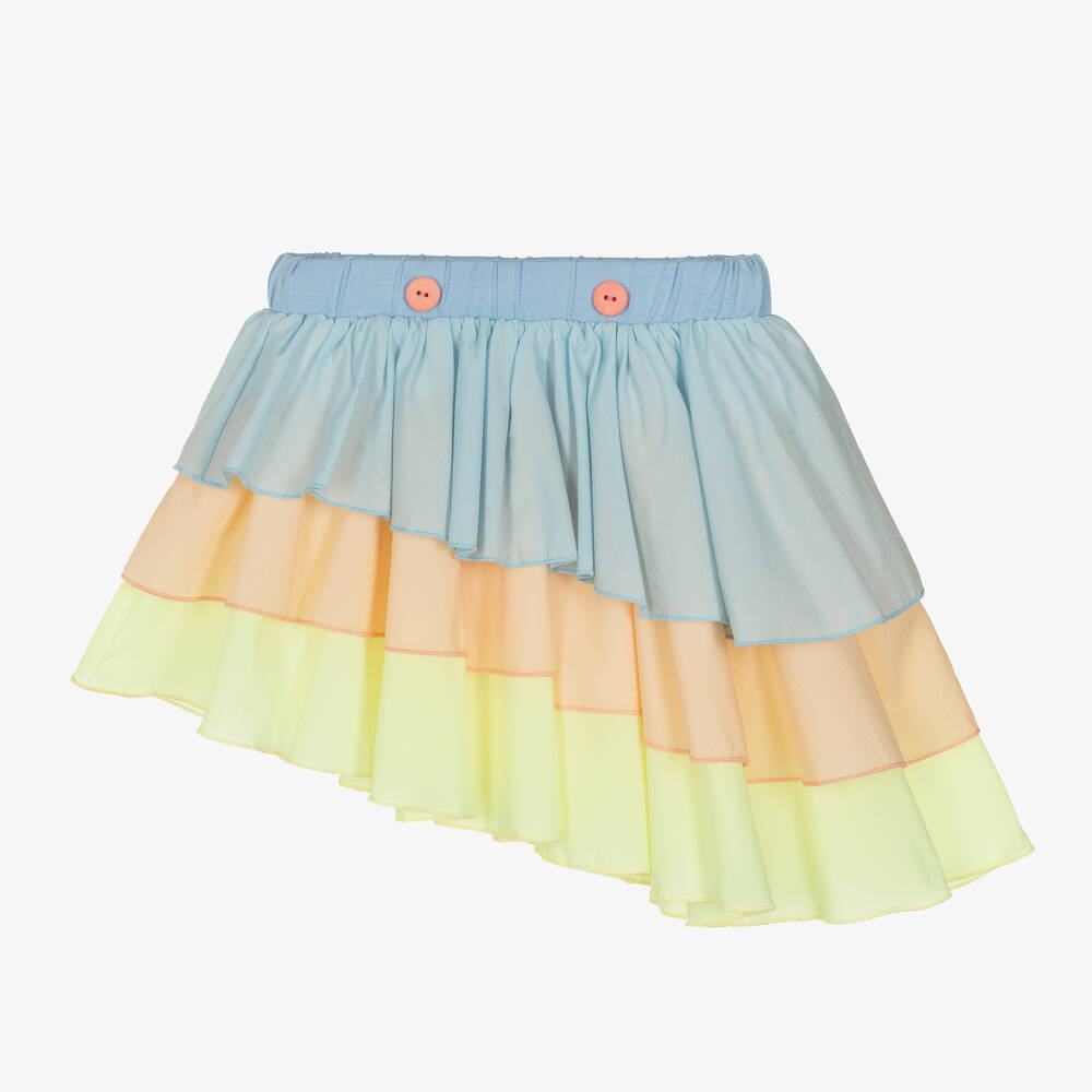 Wauw Capow-Голубая юбка Лебедь из крепа и трикотажа | Childrensalon Outlet