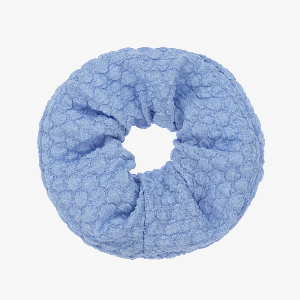 Wauw Capow - Girls Blue Hair Scrunchie  | Childrensalon