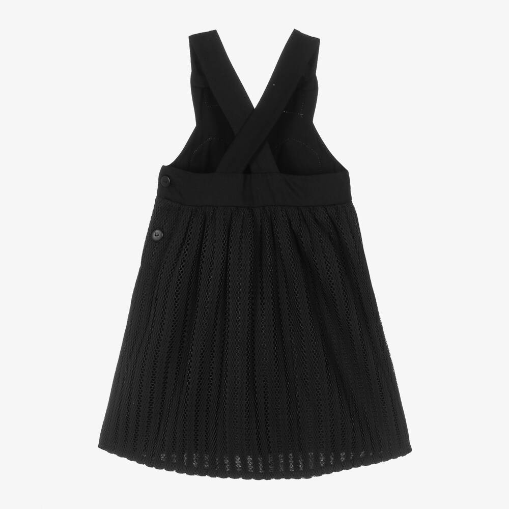 Wauw Capow-Girls Cat Face Black Dress | Childrensalon Outlet