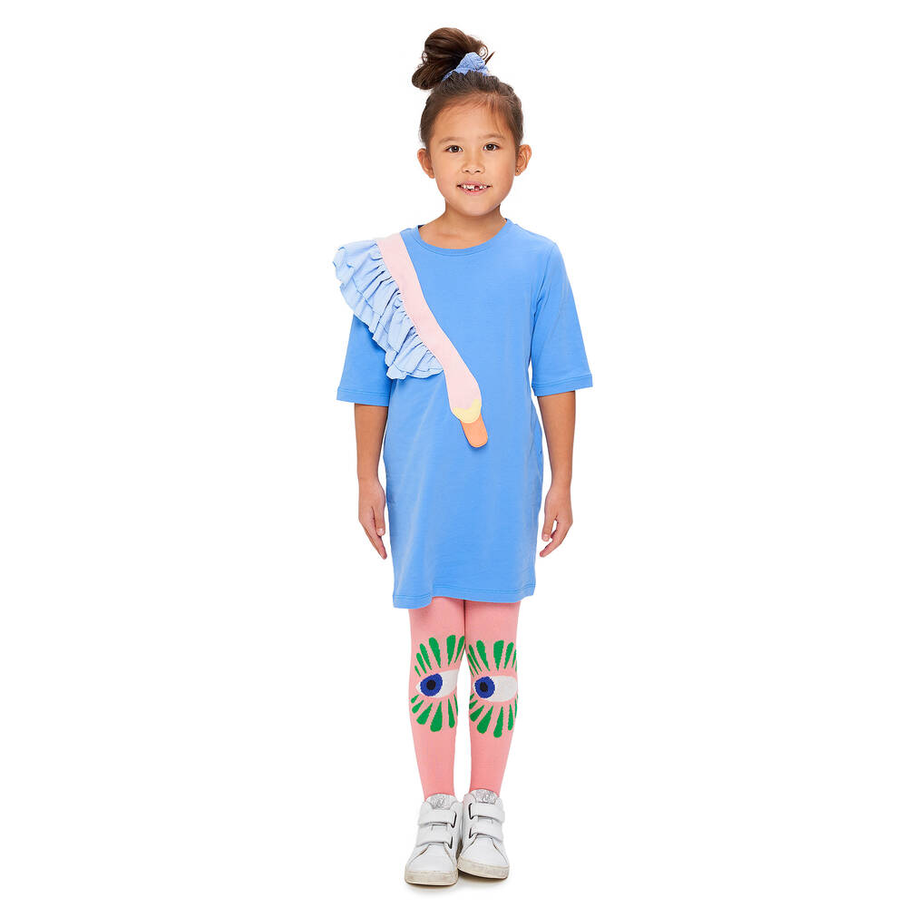 Wauw Capow-كولون مزيج قطن عضوي لون زهري مرجاني للبنات | Childrensalon Outlet