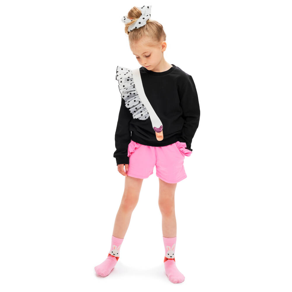 Wauw Capow-Girls Dreamy Swan Ruffle Top | Childrensalon Outlet