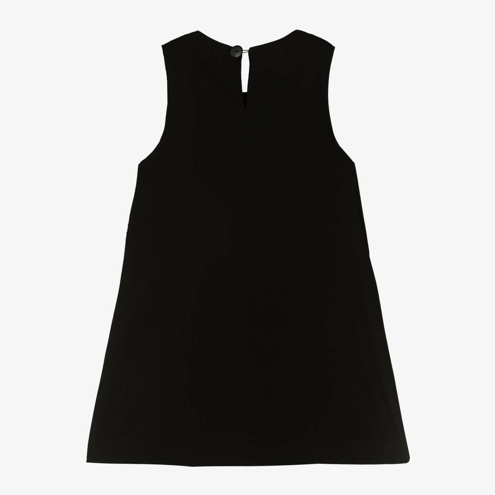 Wauw Capow-Girls Elegant Black Bow Dress | Childrensalon Outlet