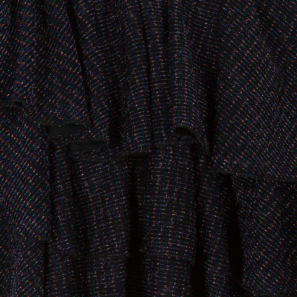 Wauw Capow-Girls Glittering Black Layered Skirt | Childrensalon Outlet