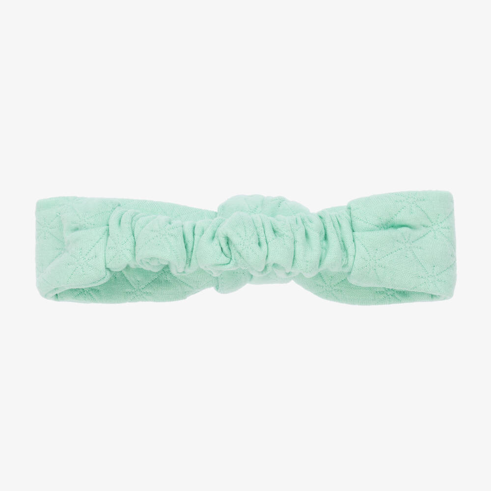 Wauw Capow-Girls Green Bow Headband | Childrensalon Outlet