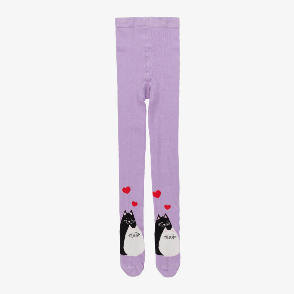 Wauw Capow-كولون قطن عضوي لون بنفسجي للبنات | Childrensalon Outlet