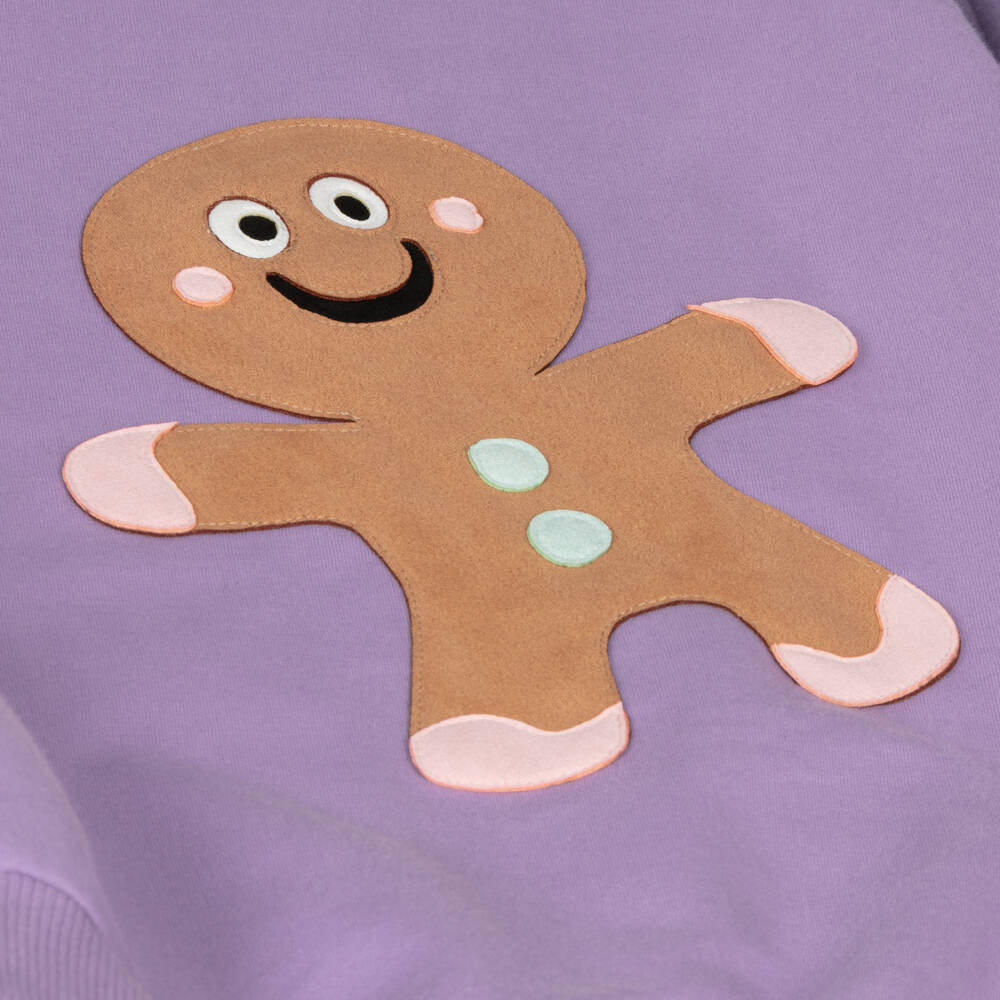 Wauw Capow-Girls Lavender Gingerbread Dress | Childrensalon Outlet