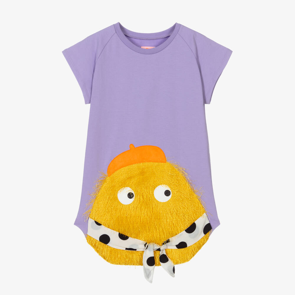 Wauw Capow-Girls Lilac Purple Dress | Childrensalon Outlet