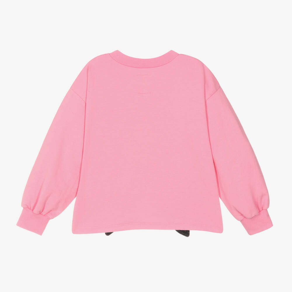 Wauw Capow-Girls Organic Cotton Bow Top | Childrensalon Outlet