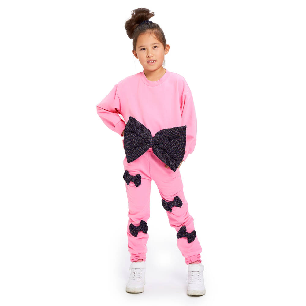 Wauw Capow-Girls Organic Cotton Bow Top | Childrensalon Outlet