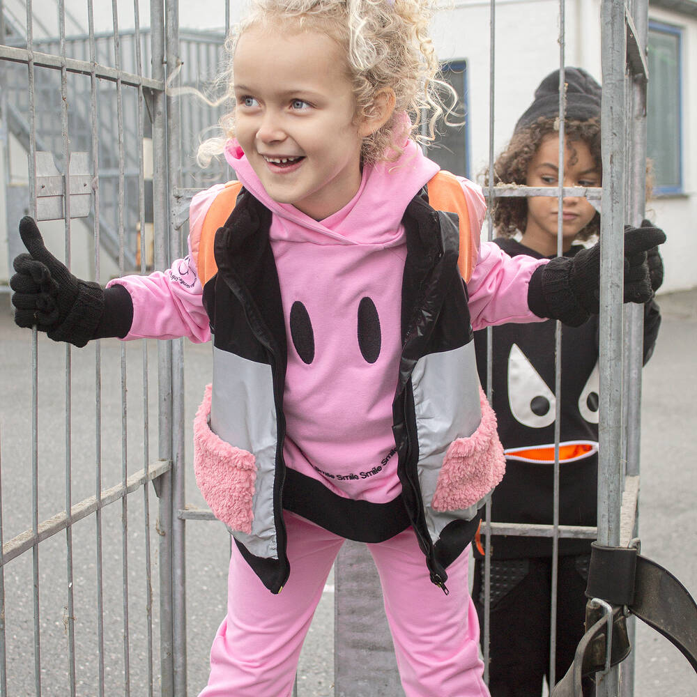 Wauw Capow-Girls Pink Cotton Joggers | Childrensalon Outlet