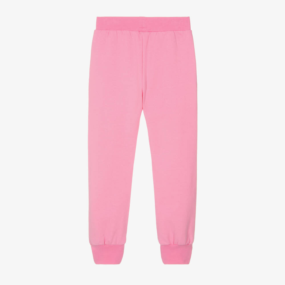 Wauw Capow-Girls Pink Glitter Bow Trousers | Childrensalon Outlet