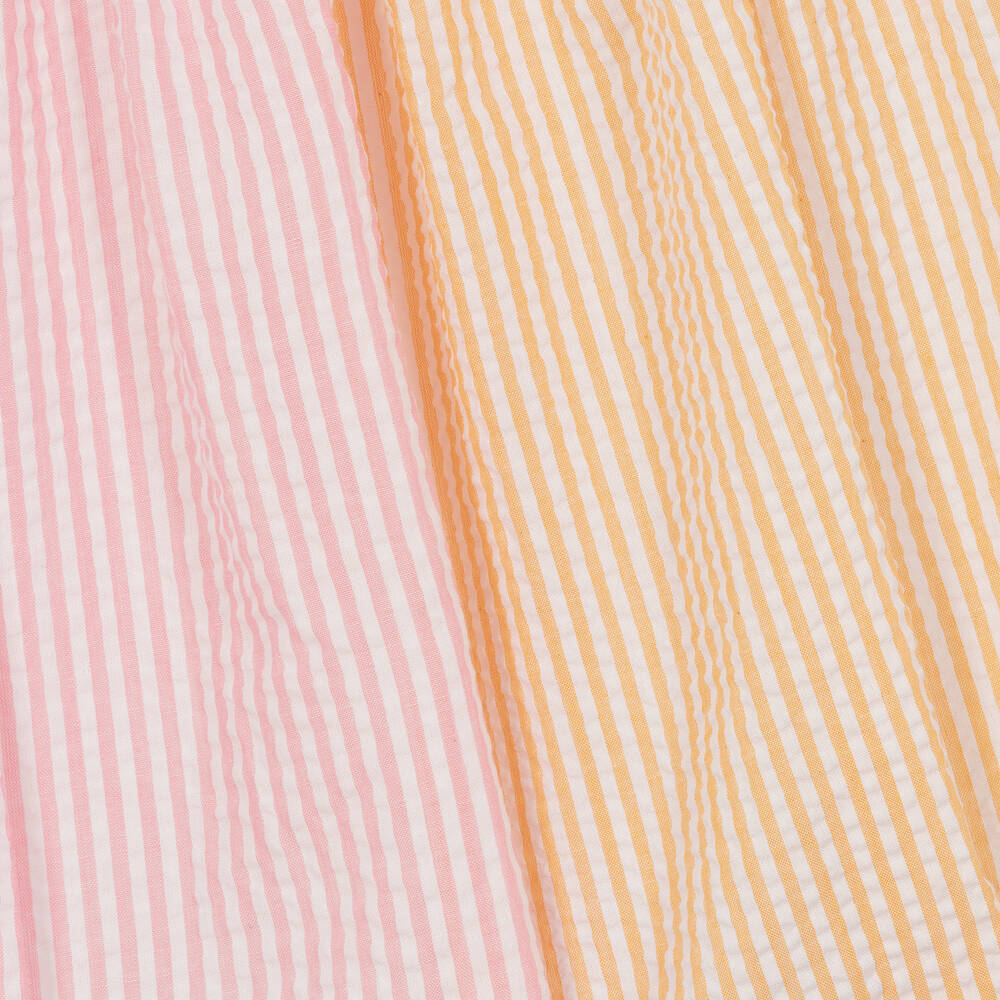 Wauw Capow-Розово-оранжевая юбка в тонкую полоску | Childrensalon Outlet