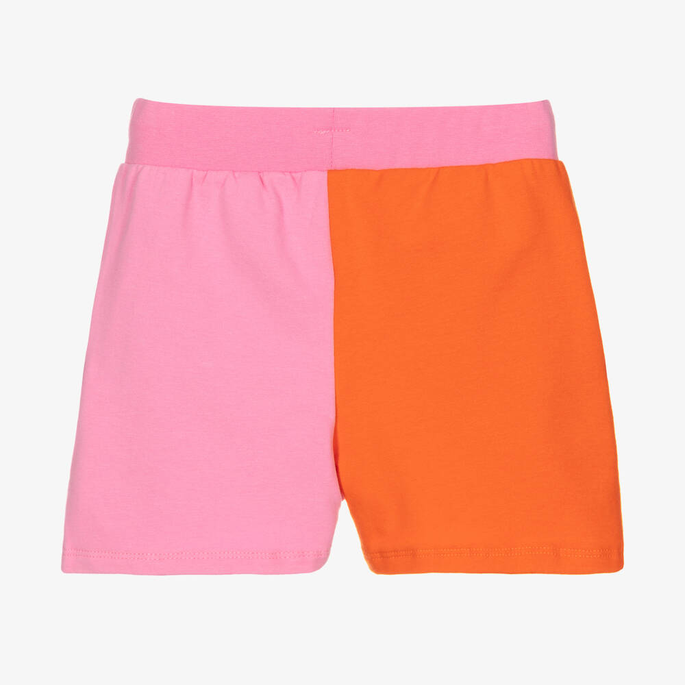 Wauw Capow-Розово-оранжевые шорты для девочек | Childrensalon Outlet