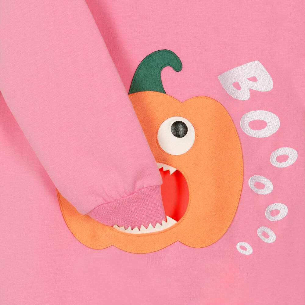 Wauw Capow-فستان قطن عضوي لون زهري | Childrensalon Outlet