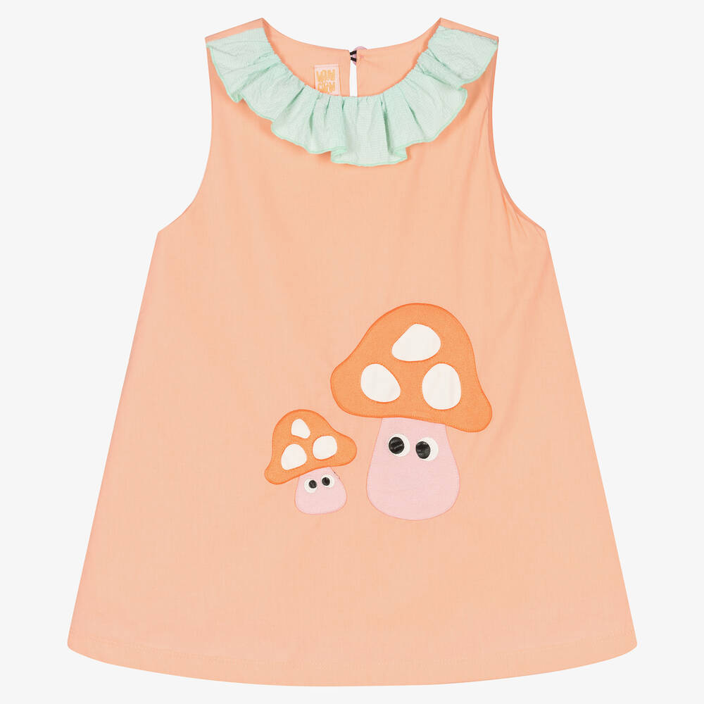 Wauw Capow - Robe rose sans manches champignons | Childrensalon