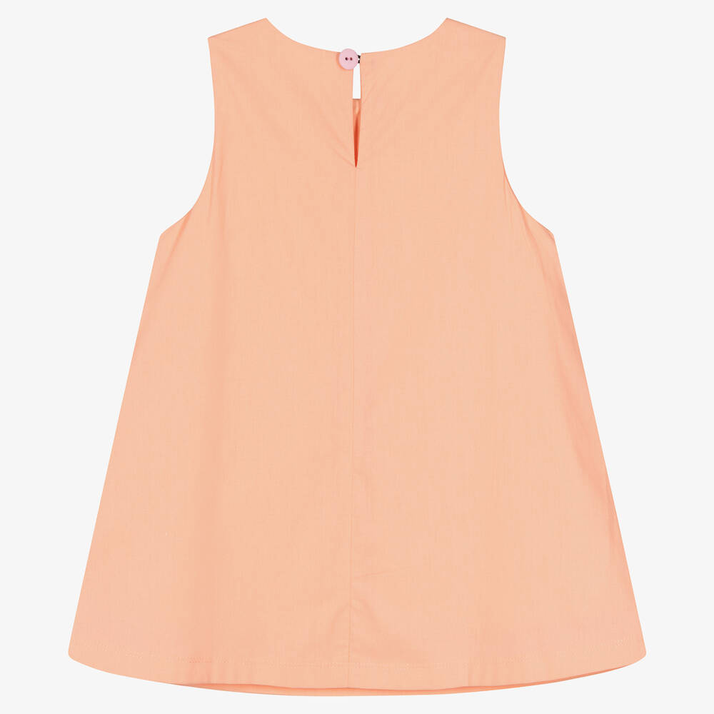 Wauw Capow-Girls Pink Sleeveless Mushroom Dress | Childrensalon Outlet