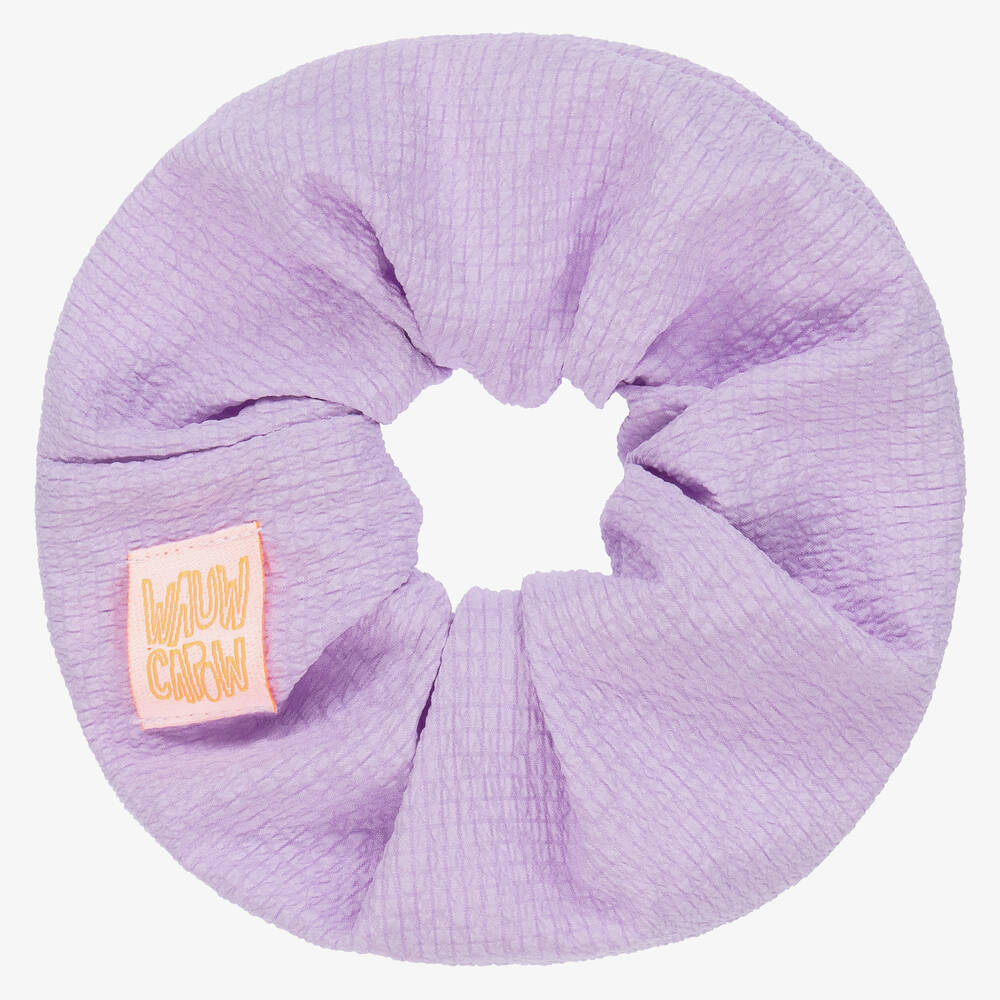 Wauw Capow-Girls Purple Hair Scrunchie | Childrensalon Outlet