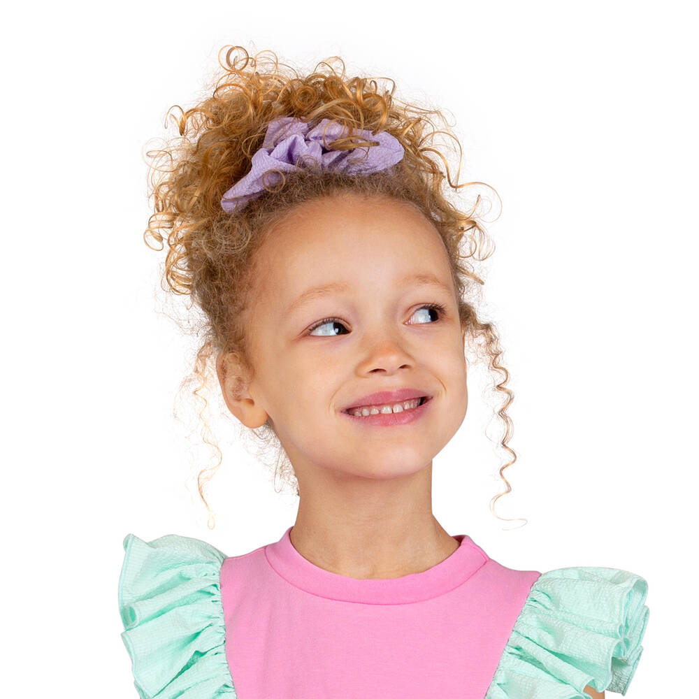 Wauw Capow-Girls Purple Hair Scrunchie | Childrensalon Outlet