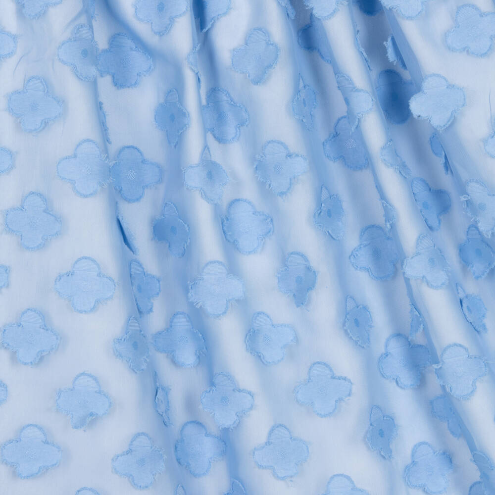 Wauw Capow-Платье в полоску и цветы синее для девочек | Childrensalon Outlet