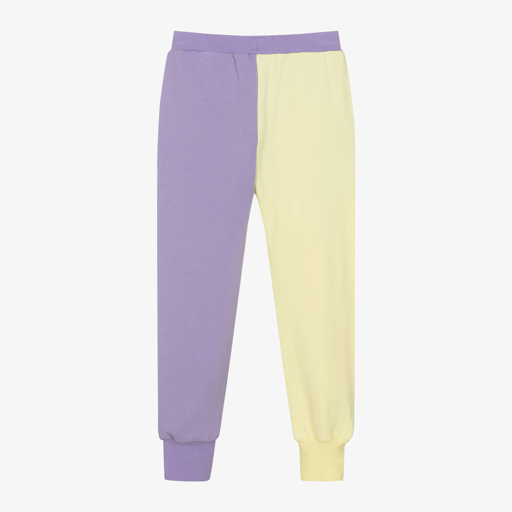 Purple and yellow joggers outlet